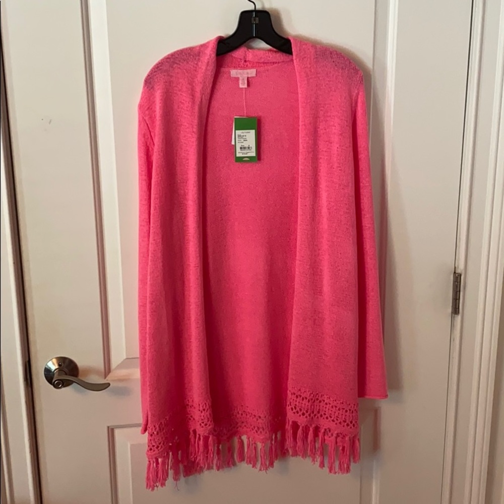 Lily Pulitzer Juliette Cardigan Pink Medium